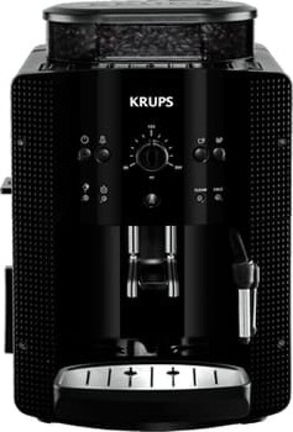 Krups EA8108, Espressomaskin, 1,8 l, Kaffe bønner, Malt kaffe, Innebygd kaffekvern, 1450 W, Sort