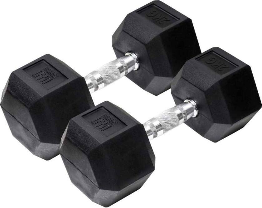 Hex Dumbbell - 2 kg - sett med 2