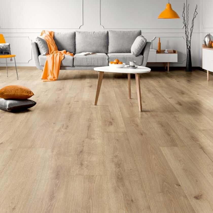 Bilde av Laminatgulv Nordic Floor Plank Longboard Eik Hvit 1-Stav