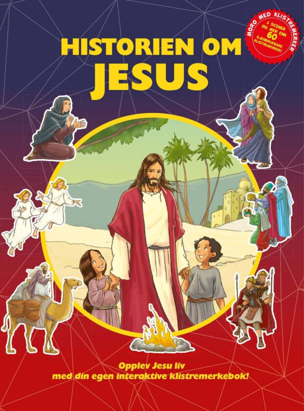 Historien om Jesus-klistremerkebok av Jacob Vium-Olesen