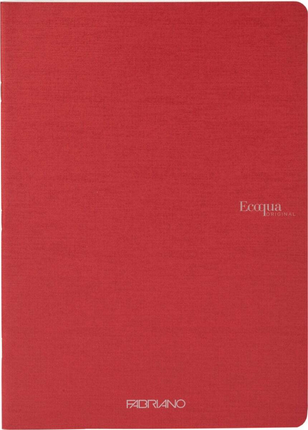 Notatbok EcoQua Original Stiftet A4 Linjert Cherry