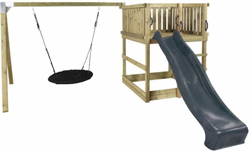 Bilde av Lekestativ PLUS Play med Huskestativ, Sklie og Redehuske