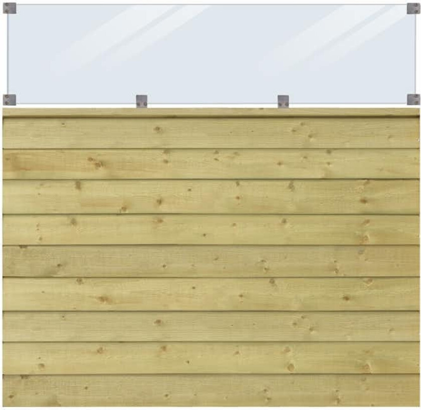 Bilde av Levegg PLUS Klink med Glass 174 x 163 cm