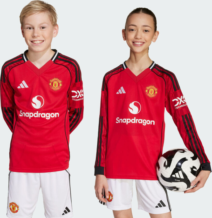 Mufc H Jsy Yl Mufred - adidas, størrelse 176 cm