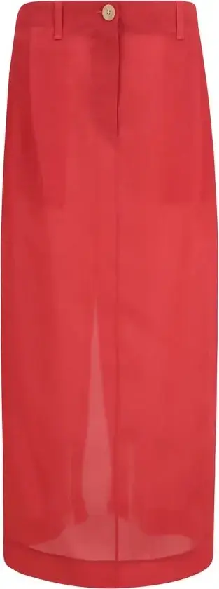 Dame, Skjørt, Rød, XS