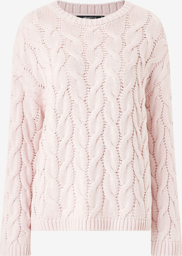 Genseren Cable Knitted Sweater - Rosa