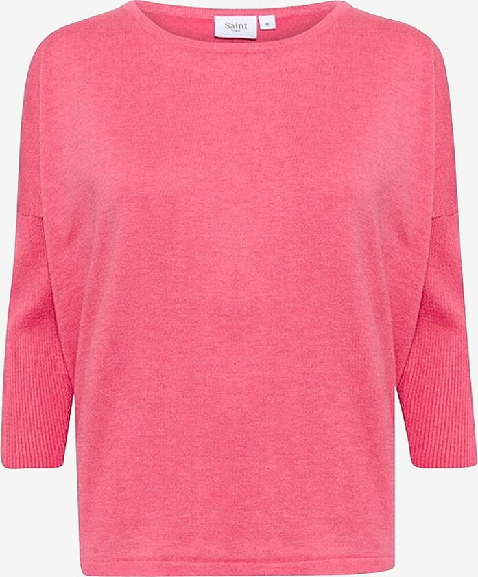 Genser med ribbet erme - Rosa