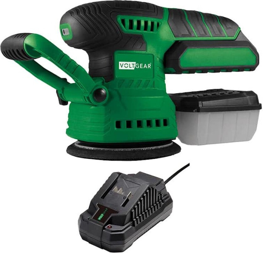 Eksentersliper Voltgear 20V Med Batteri 2Ah og Lader