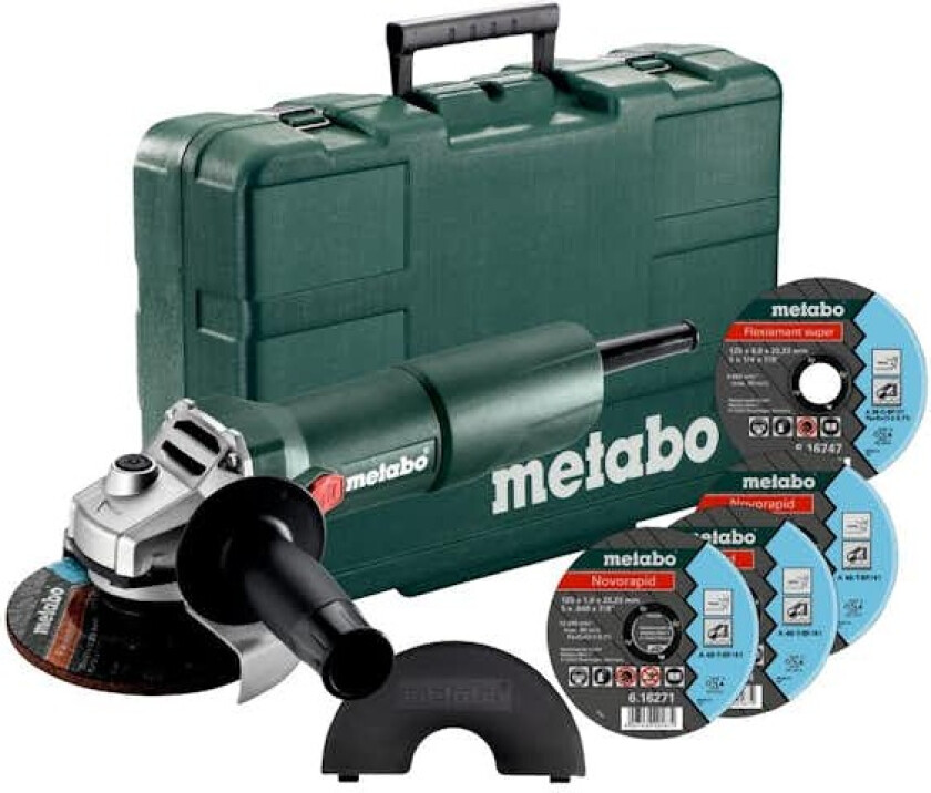 Vinkelsliper Metabo W 750-125 SETT KS