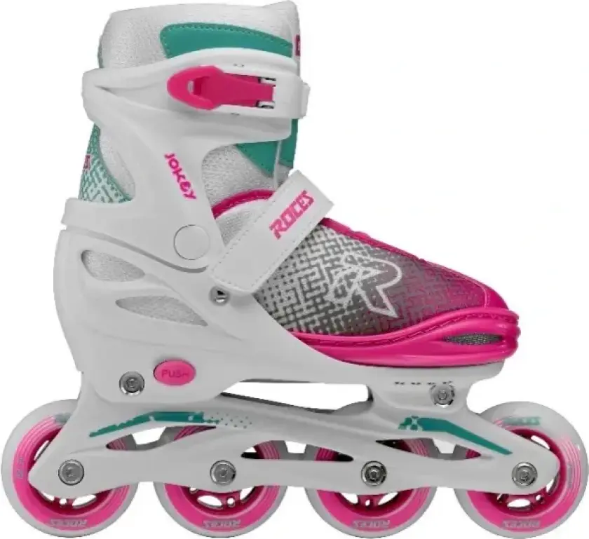 Inline Skøyter Jente Roces Jokey X (Hvit/Rosa/Grønn - 34-37)