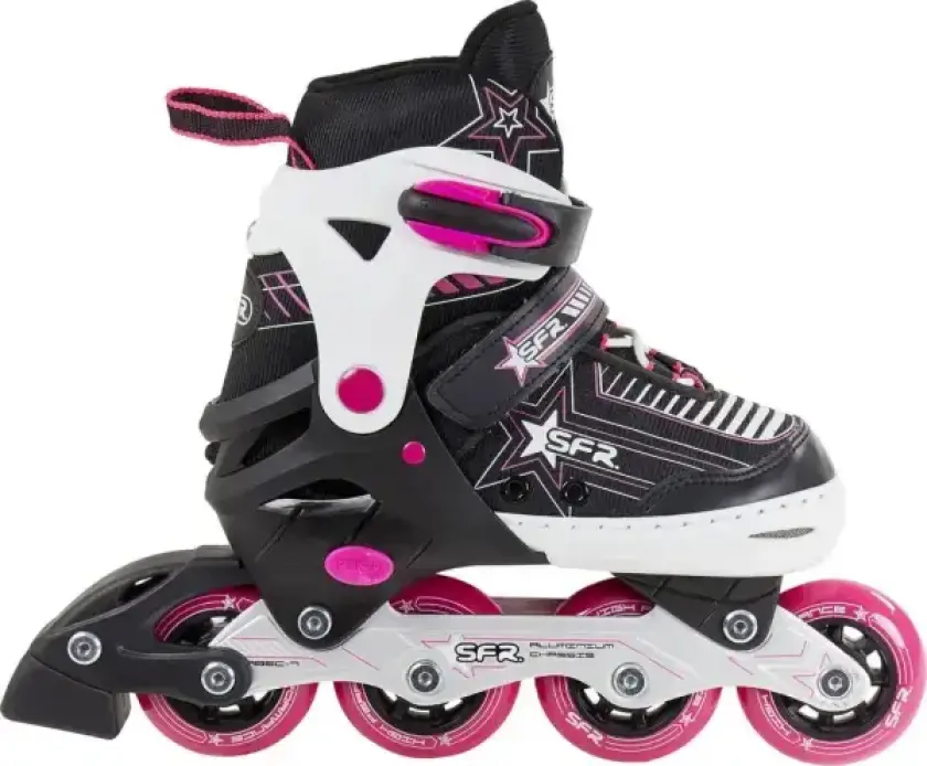 Inline Skøyter Jente SFR Pulsar Justerbar Rosa (Rosa - 25.5-29)