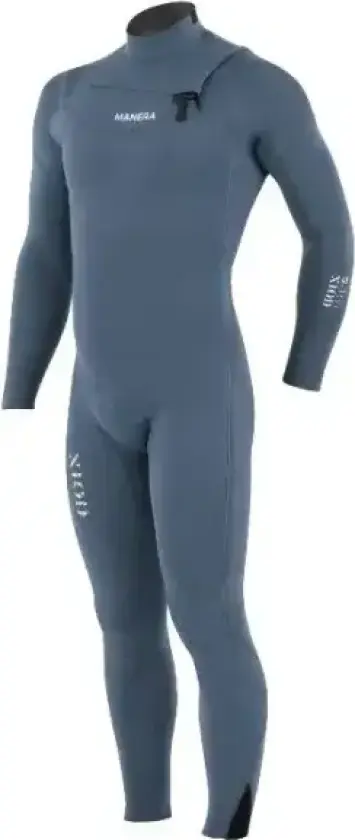 Våtdrakt Manera X10D Meteor 4mm Chest Zip (L - Pewter)