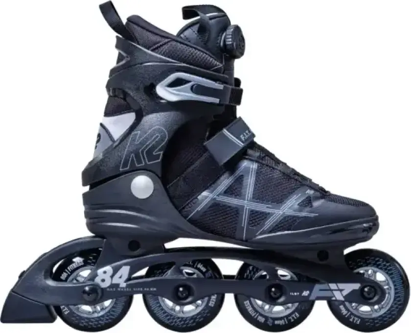 Inline-skøyter K2 F.I.T. 84 BOA Svart (Svart - 44.5)
