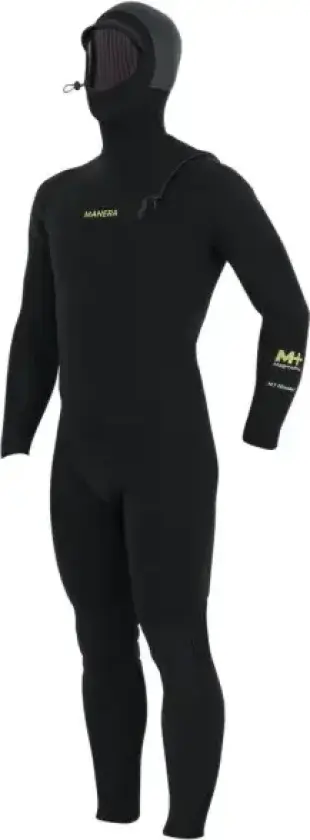 Våtdrakt Manera Magma Meteor 5mm Hettejumper Chest Zip Vinter (L - Svart)