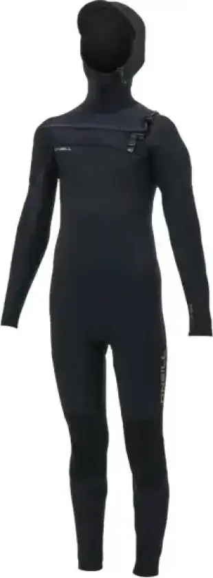 Våtdrakt Barn O'Neill Hyperfreak Junior Hooded 5mm Chest Zip (8 - Svart)