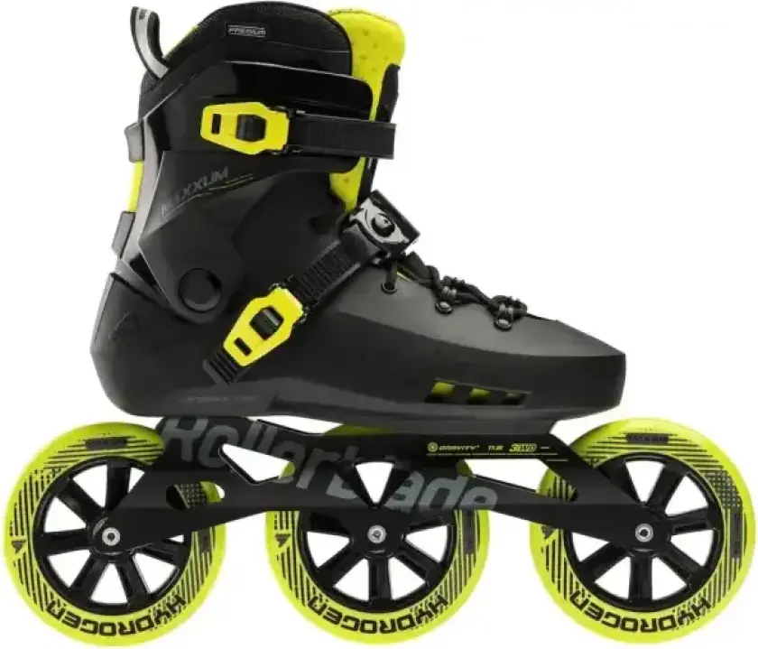Inline-skøyter Rollerblade Maxxum 125 (Black/Lime - 44.5-45)