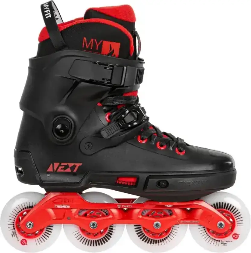 Next Svart Rød 80 Freeskate inline (Svart - 36-37)