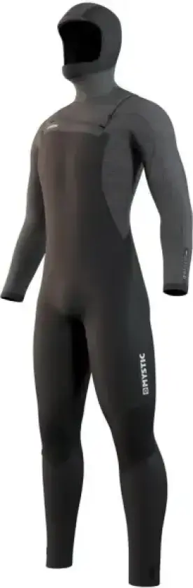Våtdrakt Mystic Voltt Hooded 6mm Chest Zip (LT - Svart)