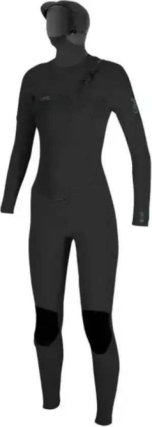 Våtdrakt Dame O'Neill Epic 6mm Hooded Chest Zip (10 - Svart)