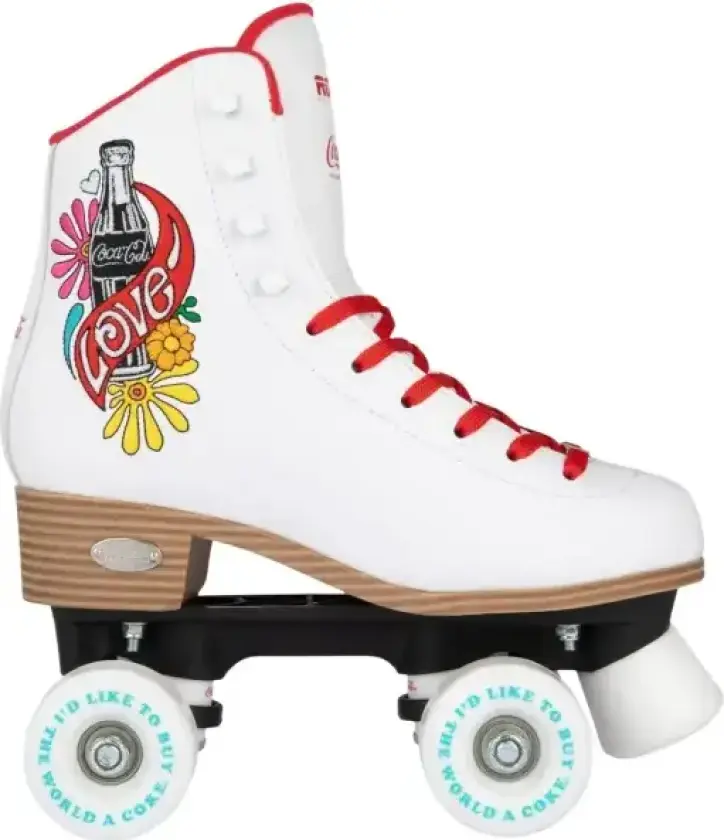 Retro-rulleskøyter Rookie Coca-Cola Love (White - 35.5)