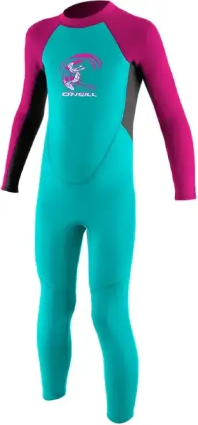 Våtdrakt Barn O'Neill Reactor 2mm Back Zip (6 - Lightaqua/Graphite/Berry)