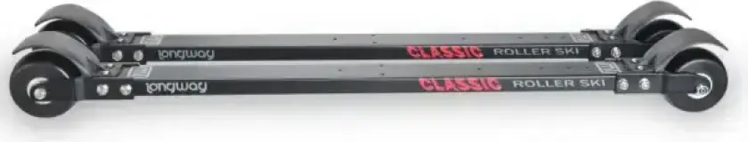 Rulleski Longway Klassisk (Svart)