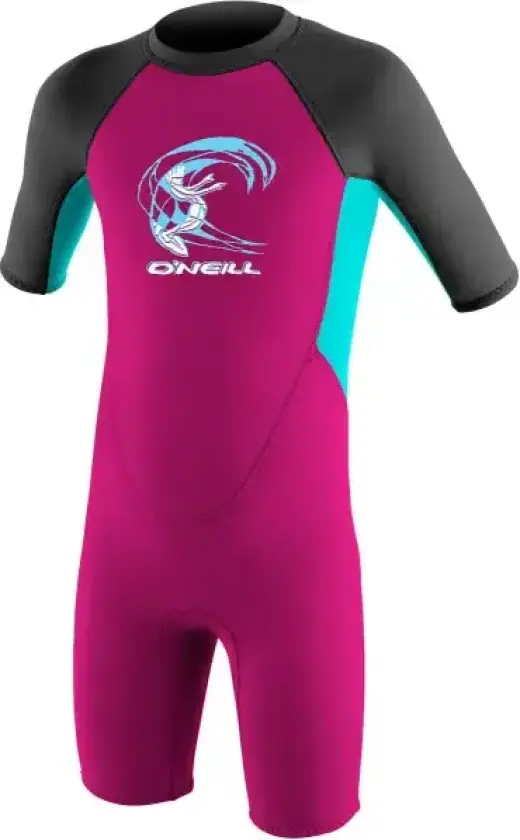 Våtdrakt Barn O'Neill Reactor Shorty 2mm Back Zip (6 - Berry)