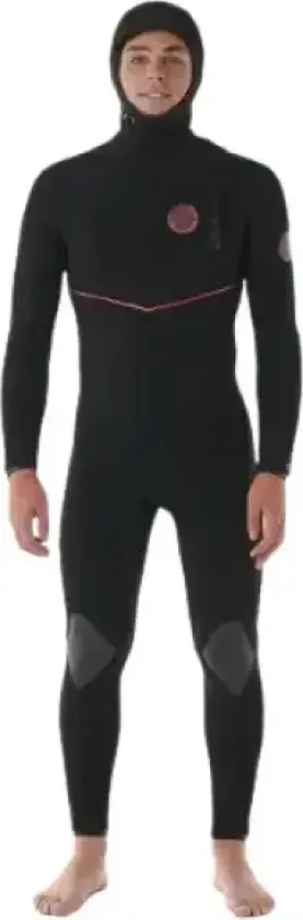 Våtdrakt Rip Curl Flashbomb Fusion 5mm Hette Zipless (LS - Svart)