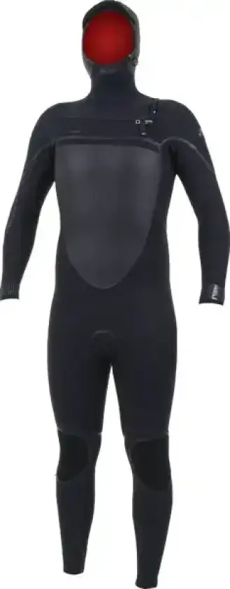 Våtdrakt O'Neill Psycho Tech Hettejumper 6mm Chest Zip Vinter (L - Svart)