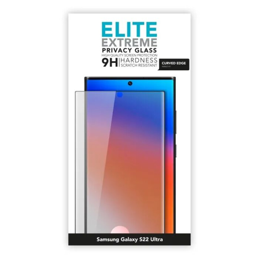 Elite Extrem Privacy Glass Skjermbeskytter for Samsung Galaxy S22 Ultra