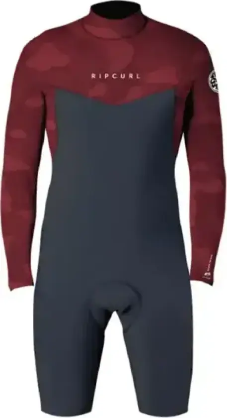 Våtdrakt Barn Rip Curl Dawn Patrol 2/2 L/SL Back Zip (12 - Red)