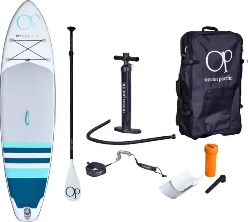 Malibu All-around 10'6 Oppblåsbar SUP (Hvit/Grå/Turkis)