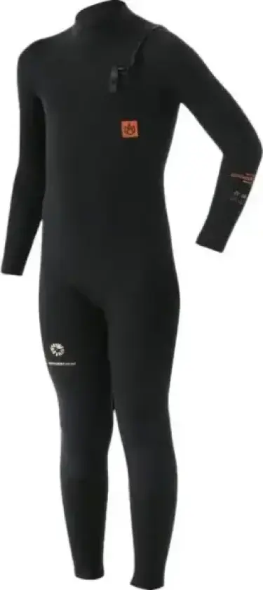 Våtdrakt Manera Junior Seafarer Groms 4mm Front Zip (10 - Svart)