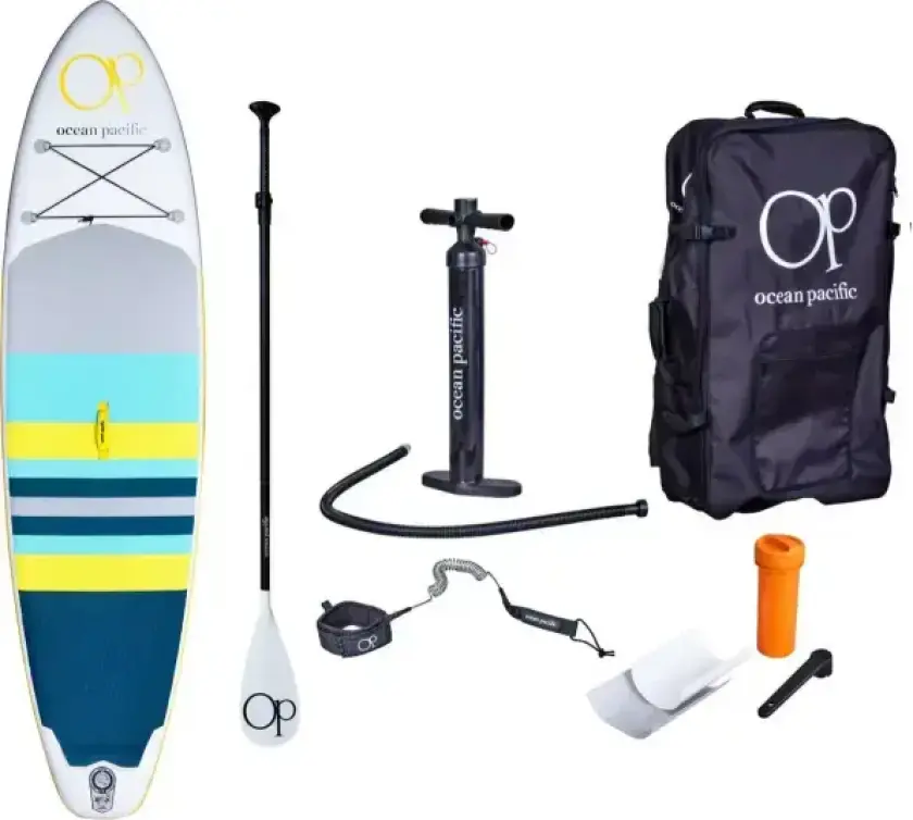 Malibu All-around 10'6 Oppblåsbar SUP (Hvit/Grå/Gul)