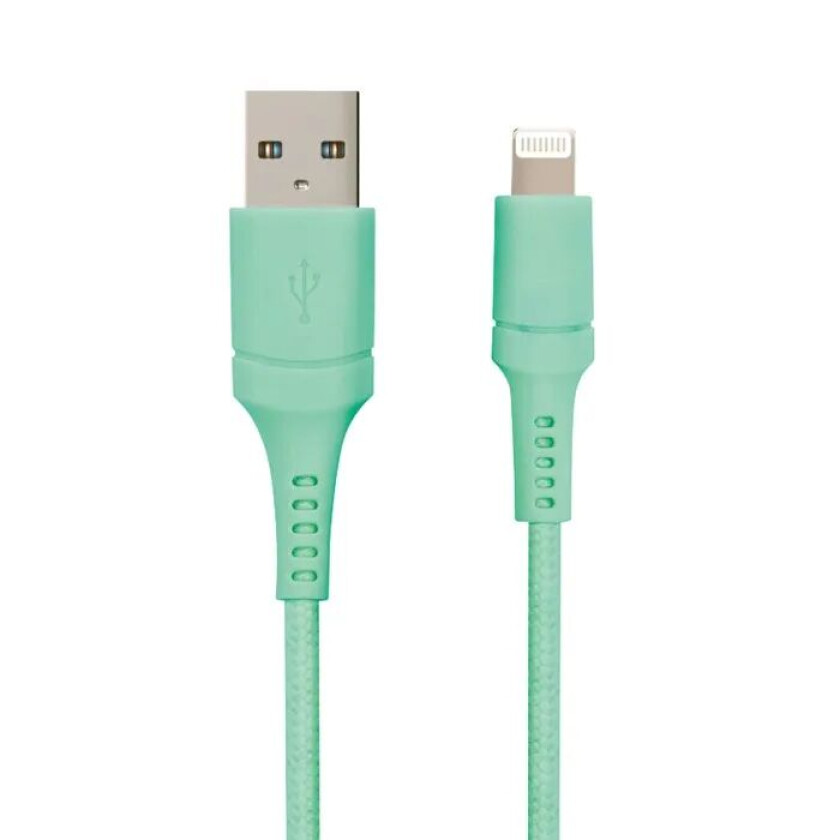 USB-A til Lightning 2.5 m Teal