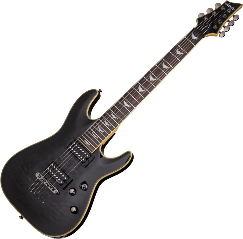 Omen Extreme-7 7 String Electric Guitar See-Thru Black