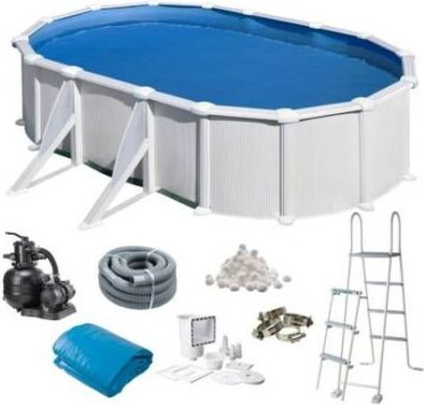 Basic Basseng Oval 610 X 375 X 120 Cm Hvit Kit610eco