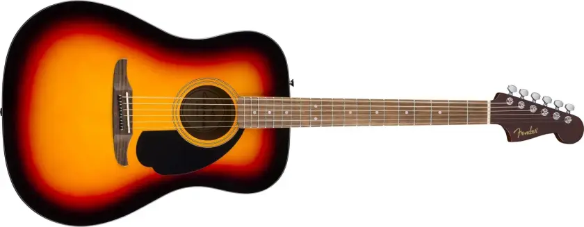 California Standard Redondo Spruce Top, Black Pick, 3-Color Sunburst