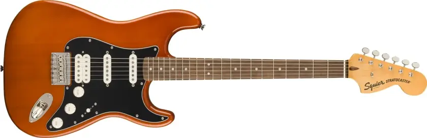 Classic Vibe '70s Stratocaster HT HSS, Laurel, Black Pick, Mocha