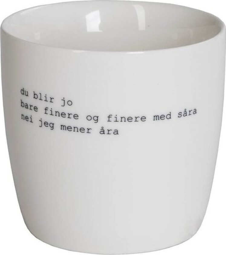 Trygve Skaug krus du blir jo bare finere 30 cl hvit
