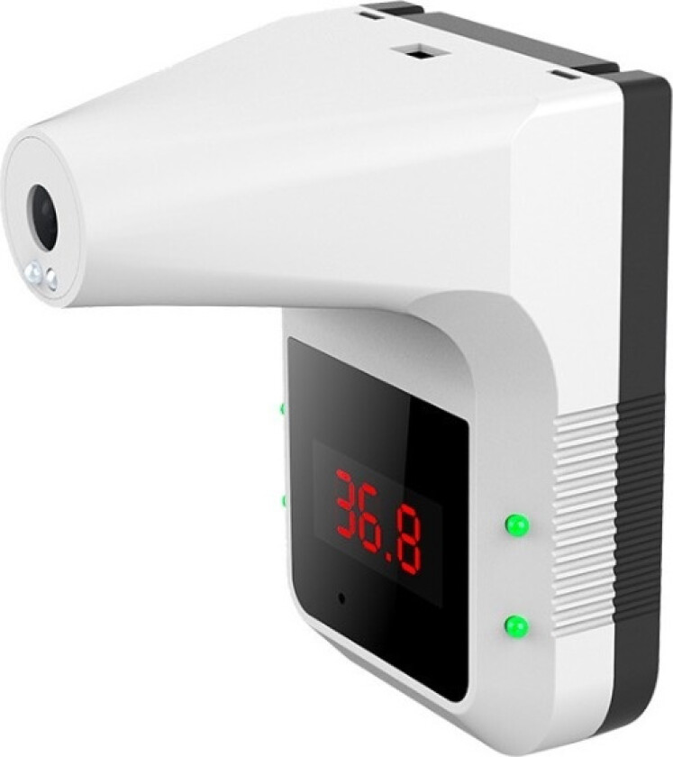 Veggmontert termometer med IR-teknologi, ideelt for kontorer