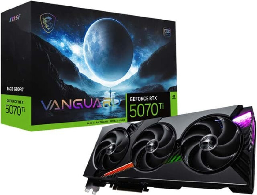 GeForce RTX 5070 Ti VANGUARD SOC 16 GB grafikkort