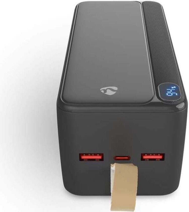 Powerbank | 30000 mAh | 1,5 / 1,67 / 2,0 / 2,22 / 3,0 A | Antall utganger: 3 | Utgangstilkobling: 1x USB-C™ / 2x USB-A | Inngang