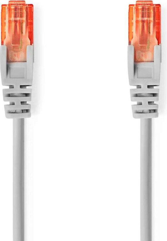 Bilde av CAT6 nettverkskabel | RJ45 hann | RJ45 hann | U/UTP | 20,0 m | Runde | PVC | Grå | Merkelapp