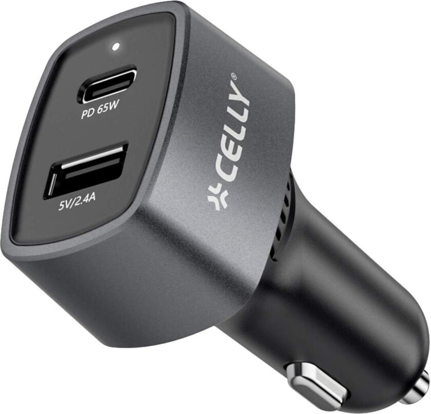 Bilde av Billader 1xUSB-C PD 1xUSB-A 65W