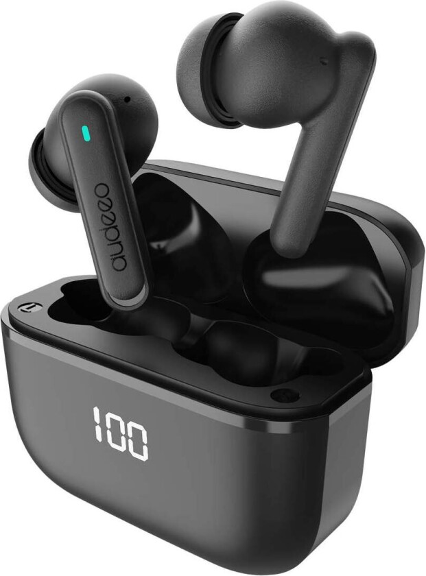 Hodetelefoner In-Ear ANC ENC LED Aeropods Svart