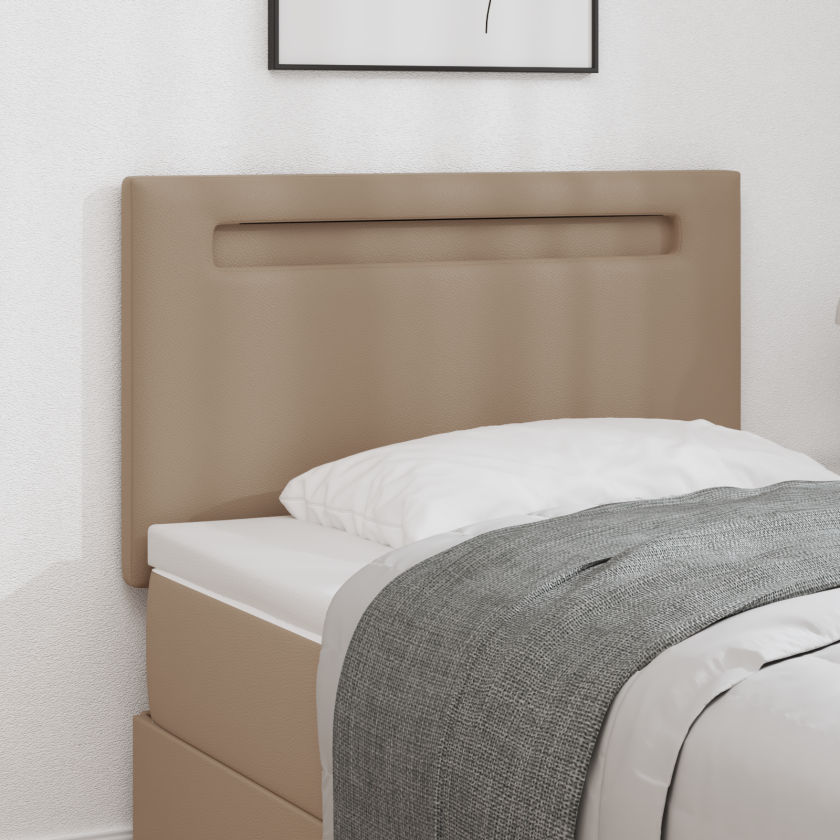 Sengegavl Enkel Design Kappuccino 100 cm Kunstlæder
