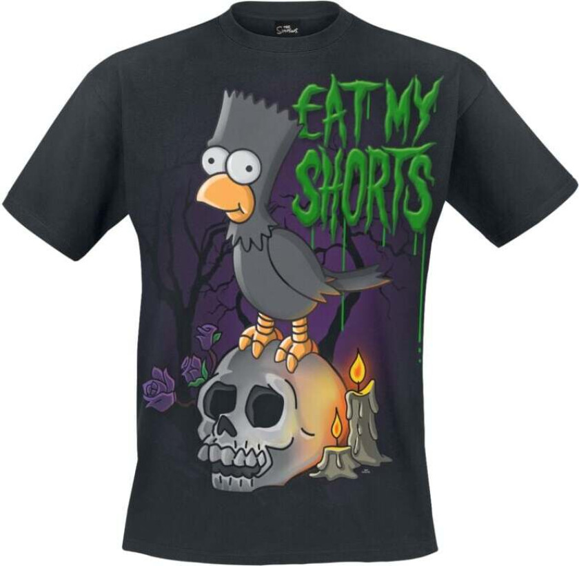 T-skjorte - Bart Raven - S til 4XL - Herrer - svart