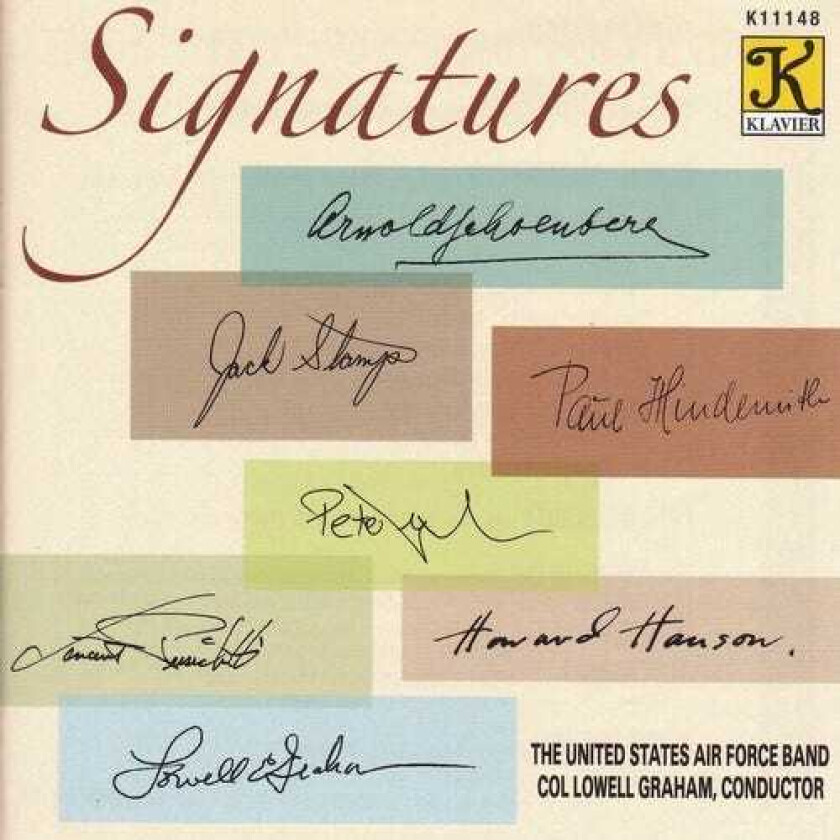 United States Air Force Band, Howard Hanson, Jack Stamp, Peter Graham, Vincent Persichetti Signatures CD