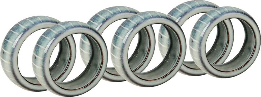 Nordic Sea serviettring 6-pakning Soft blue
